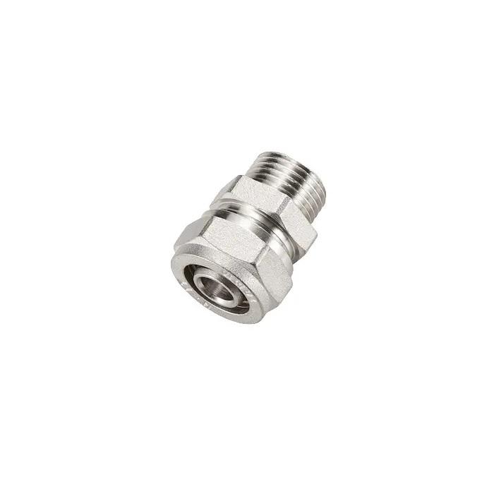 AquaTherm Niķelēts nipelis 1/2M-16, PEX caurulēm