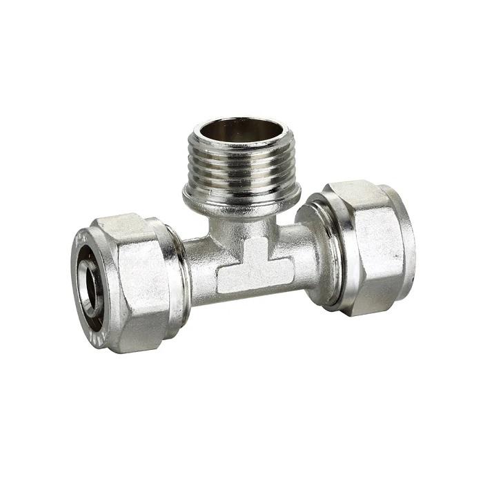 AquaTherm Niķelēts trejgabals 26-3/4M-26, PEX caurulēm