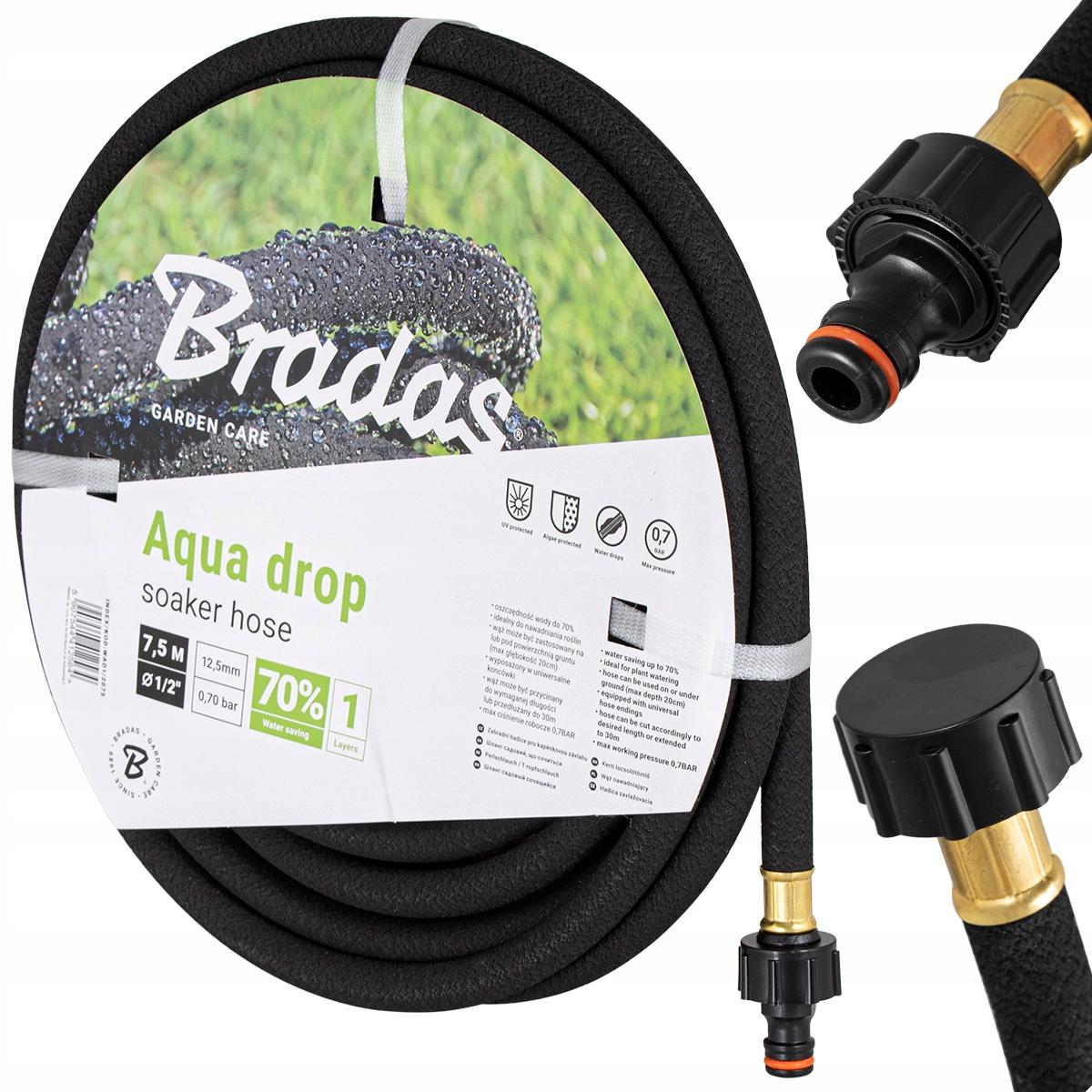 BRADAS Kapilārā pilienveida laistīšanas šļūtene AQUA-DROP