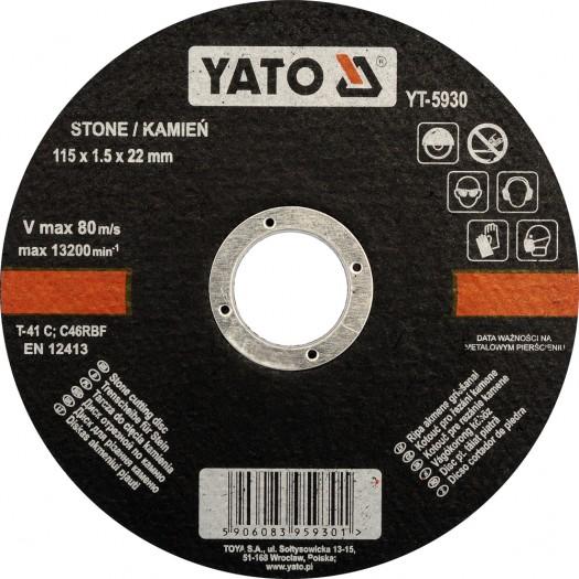 YATO Griezējdisks D125x1.5x22 mm, akmenim