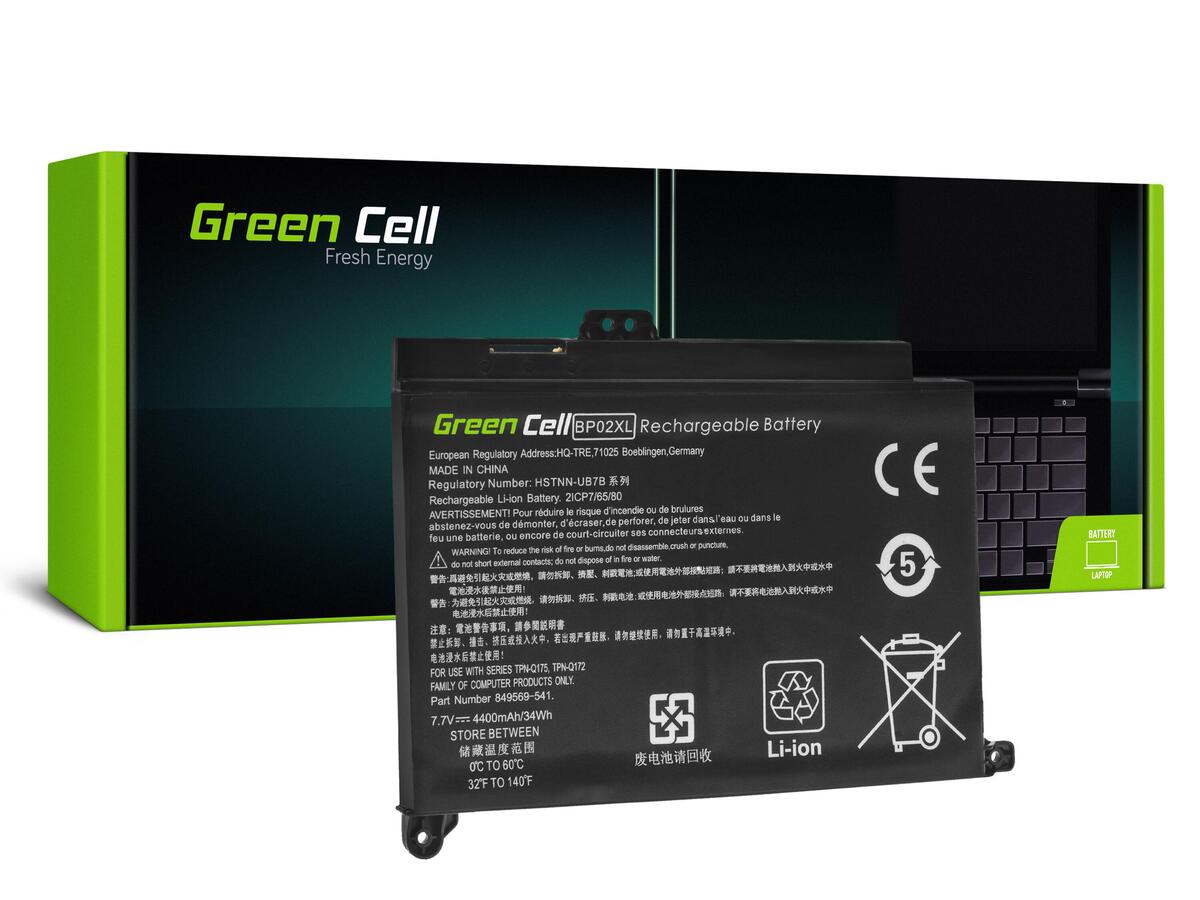 Green Cell Battery BP02XL for HP
