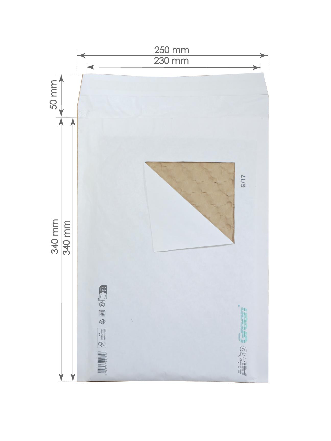 EU Polsterēta aploksne AirPro Green G/17