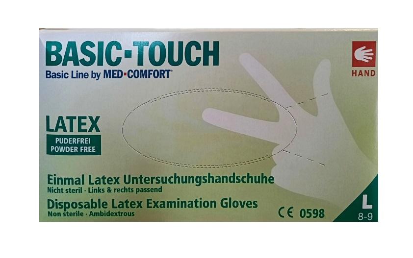 AMPri Lateksa cimdi Basic-Touch, L izmērs