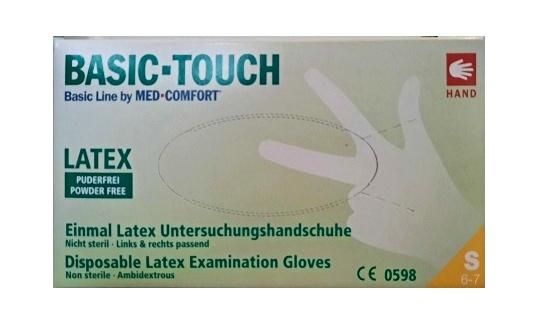 AMPri Lateksa cimdi Basic-Touch, S izmērs