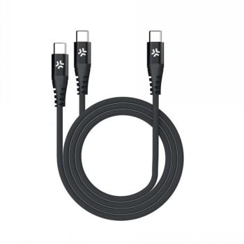 CELLY USB-C TO 2 USB-C CABLE