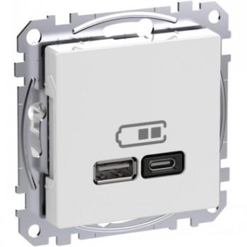 SCHNEIDER ELECTRIC EXXACT USB-A+C TELE OUTLET