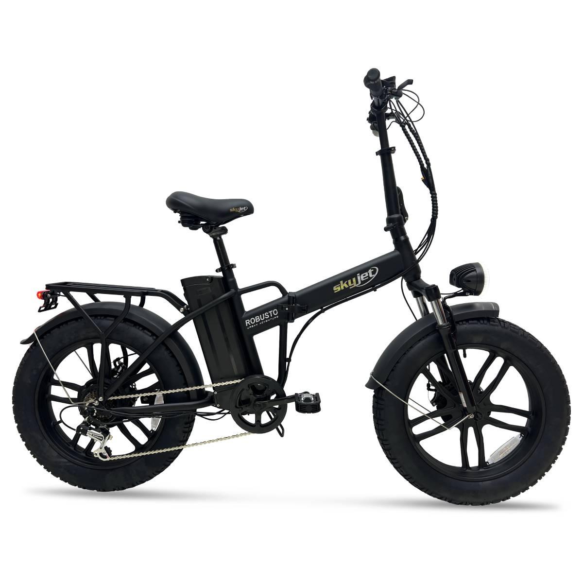 Saliekamais elektriskais velosipēds Skyjet Robusto Black