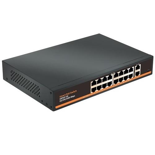PoE switch 16x Gigabit PoE +