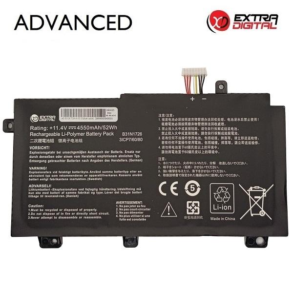 Notebook Battery ASUS B31N1726, 4550mAh, Extra
