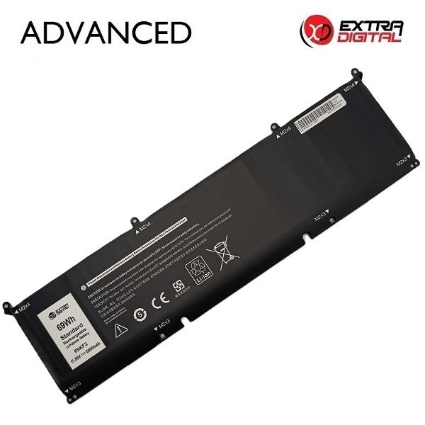 Notebook Battery DELL 69KF2, 6000mAh, Extra