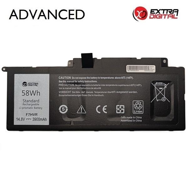 Notebook battery, DELL F7HVR, 3900mAh, Extra