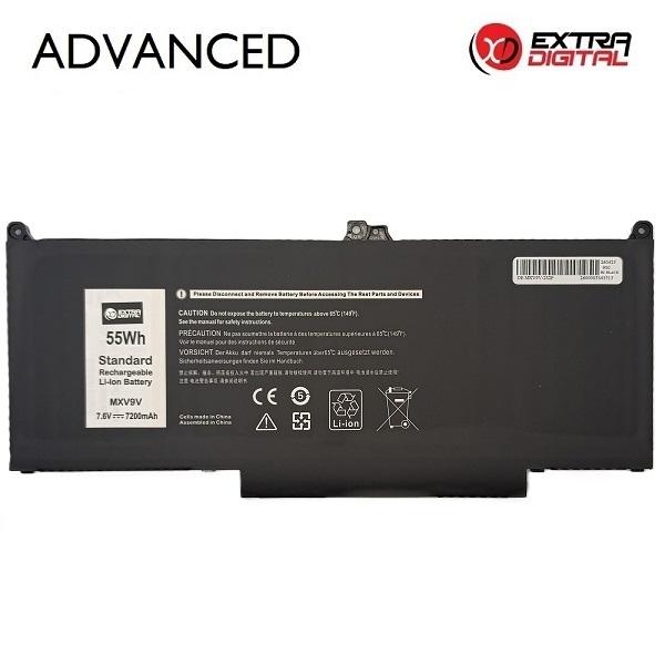 Notebook Battery DELL MXV9V, 7200mAh, Extra