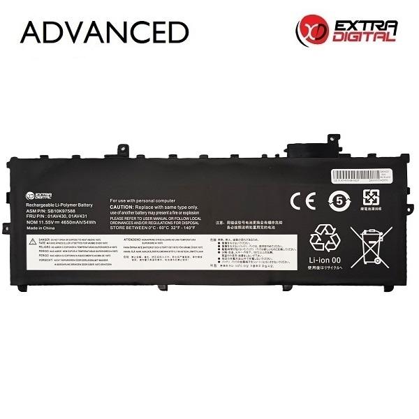 Notebook Battery LENOVO 01AV430, 4650mAh, Extra