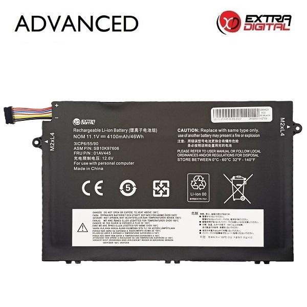 Notebook Battery LENOVO 01AV445, 4100mAh, Extra