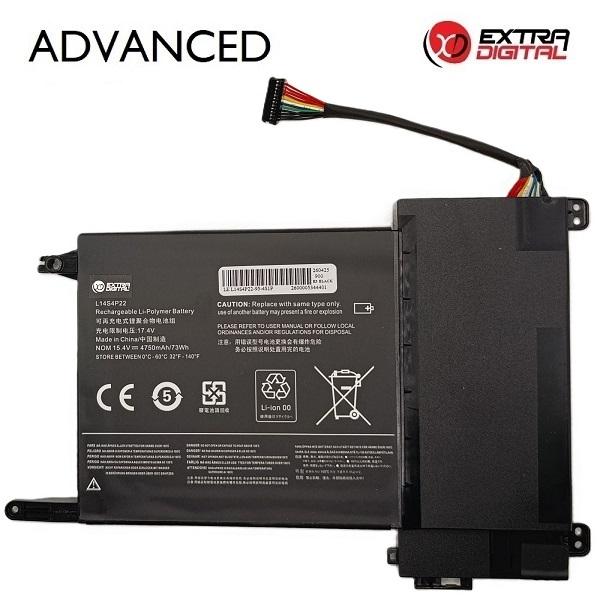 Notebook Battery LENOVO L14S4P22, 4750mAh, Extra