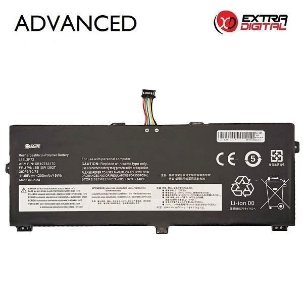 Notebook Battery LENOVO L18L3P72, 4200mAh, Extra