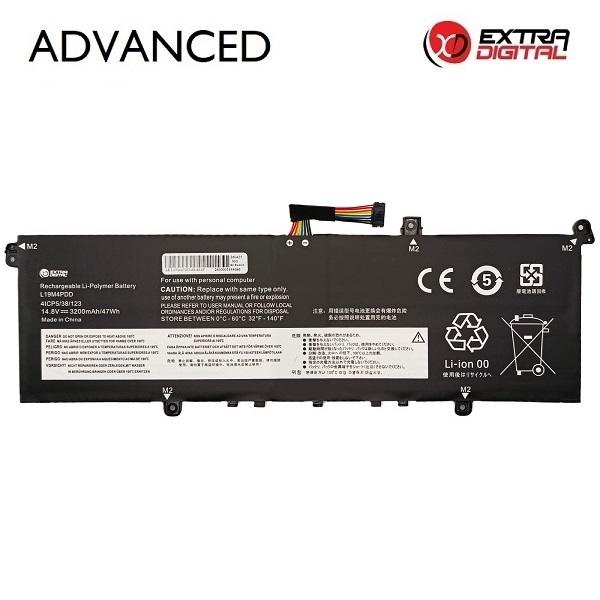 Notebook Battery LENOVO L19M4PDD, 3200mAh, Extra