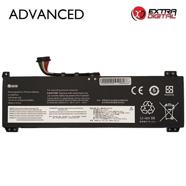 Notebook Battery LENOVO L21M4PC0, 3750mAh, Extra