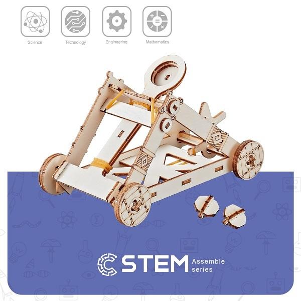 Wooden Assembly Kit Catapult, STEM Educational