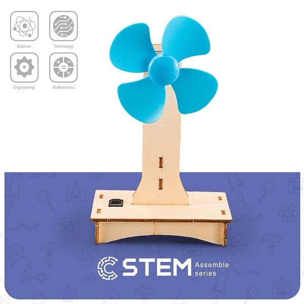 Wooden Assembly Kit Electric Fan, STEM