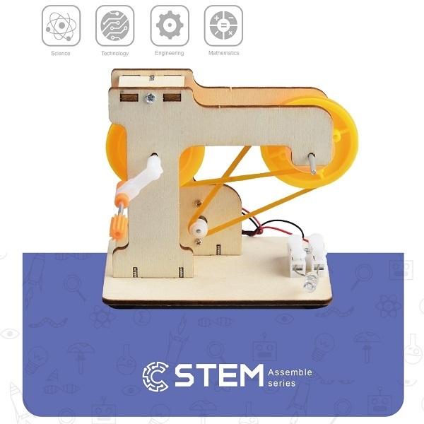 Wooden Assembly Kit Hand-Crank Power Generator