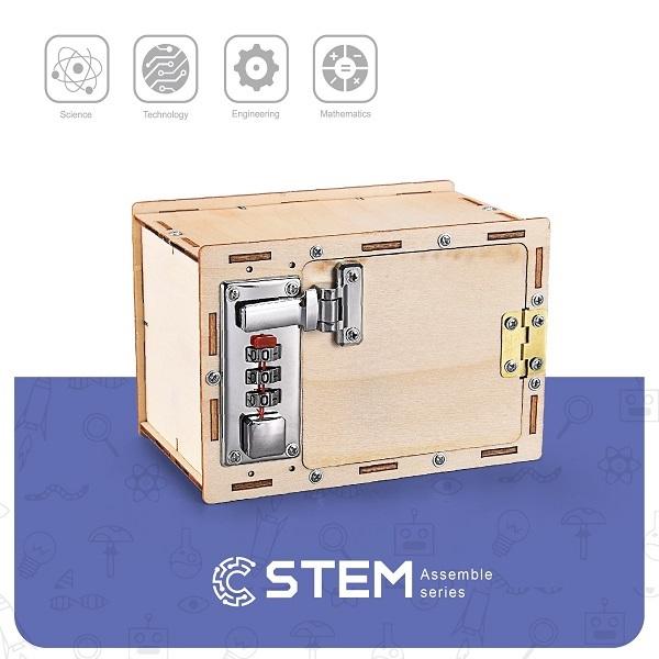 Wooden Assembly Kit Mechanical Lockbox, STEM