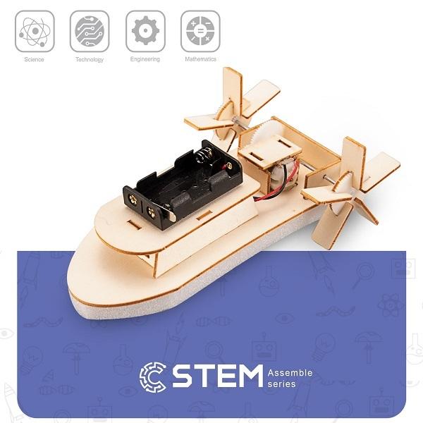 Wooden Assembly Kit Paddle Steamer, STEM