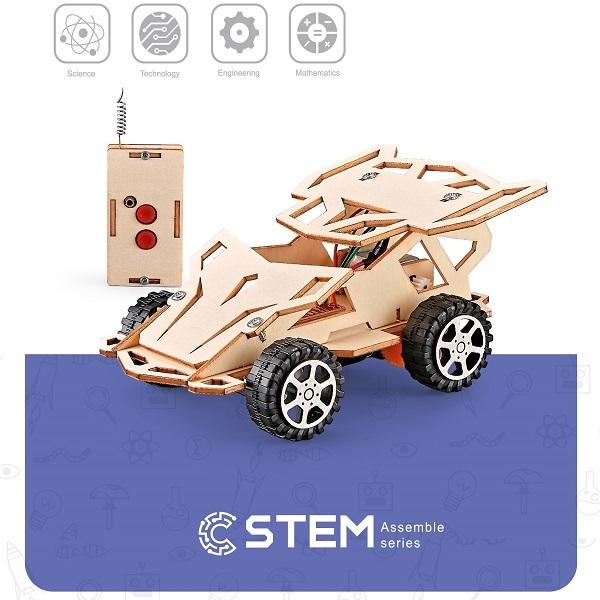 Wooden Assembly Kit Remote Control Car