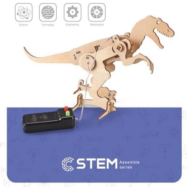 Wooden Assembly Kit Robot T-Rex, STEM