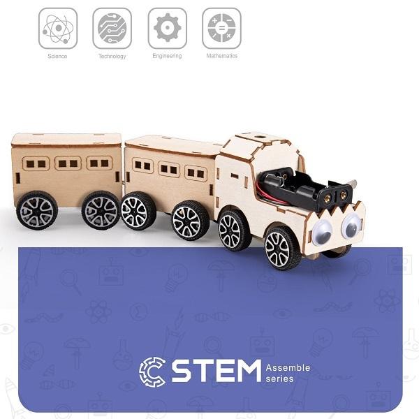Wooden Assembly Kit Train, STEM Educational