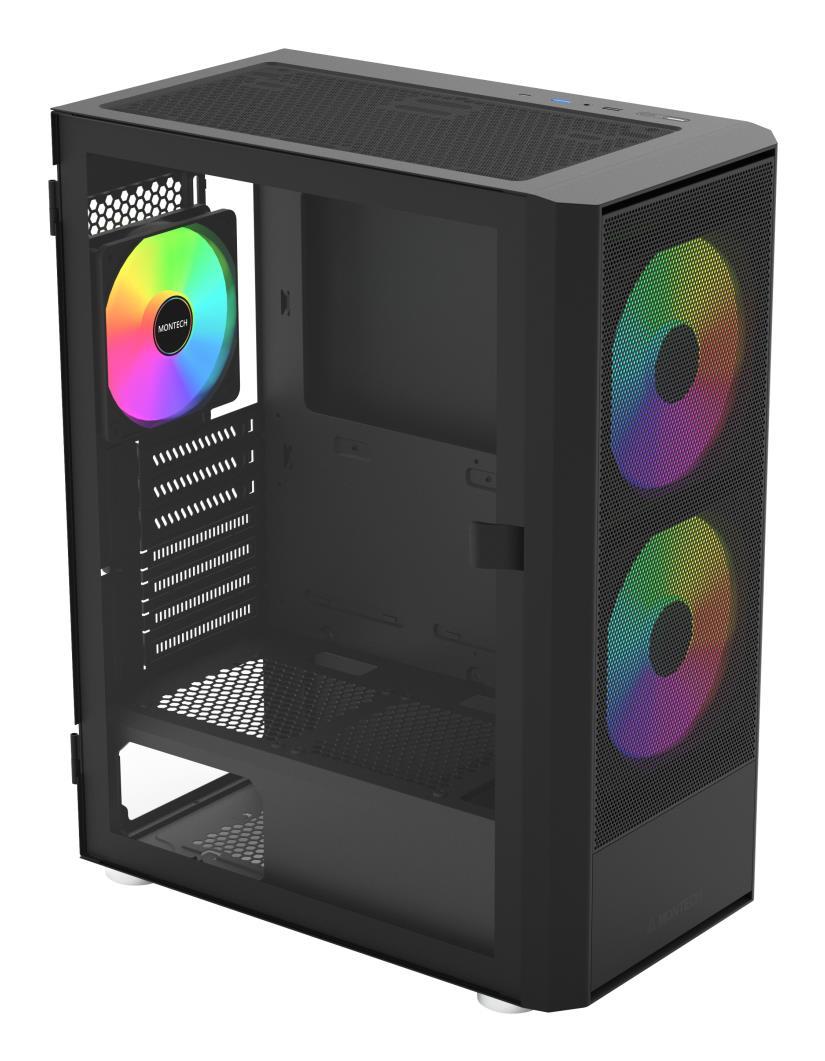 Case|MONTECH|ATX/micro ATX/Mini-ITX|Black|Midi Tower|PC|?????? MONTECH X2 PLUS