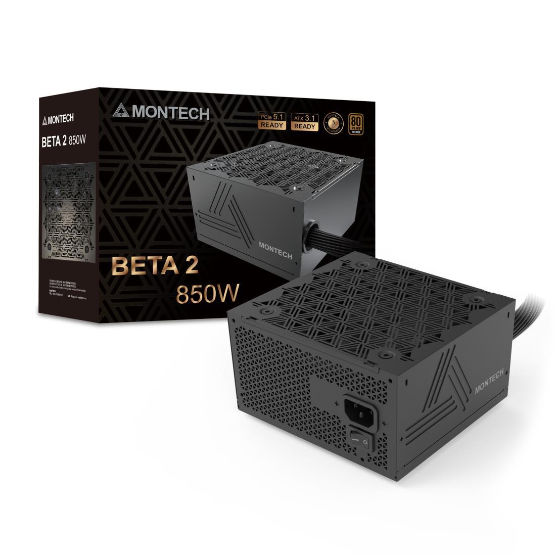 Power Supply|MONTECH|BETA 2|ATX|PC|100 - 240 V|850