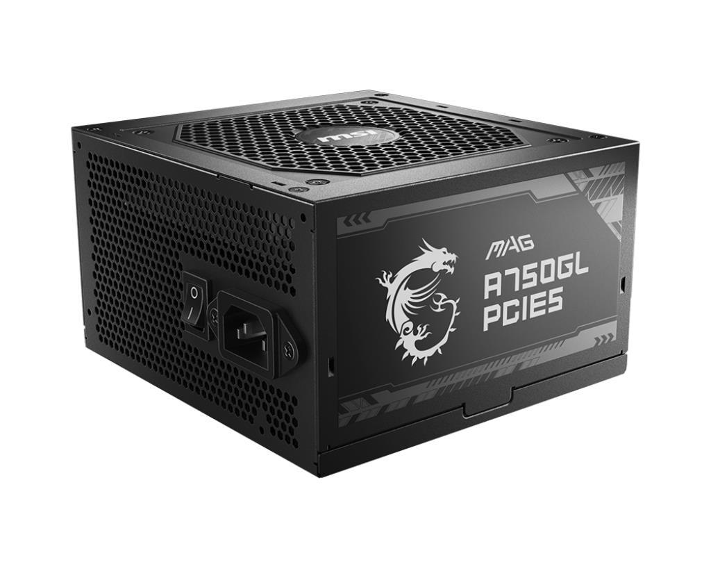 Power Supply|MSI|750 Watts|Efficiency 80 PLUS GOLD|PFC