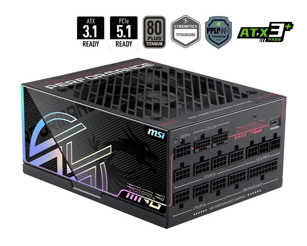 Power Supply|MSI|MPG Ai1300TS PCIE5|ATX|PC|100 - 240