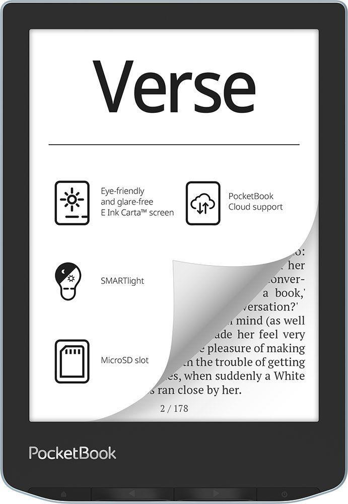E-Reader|POCKETBOOK|Verse|6"|1024x758|1xUSB-C|Micr o SD|Wireless LAN|Blue|PB629-2-WW