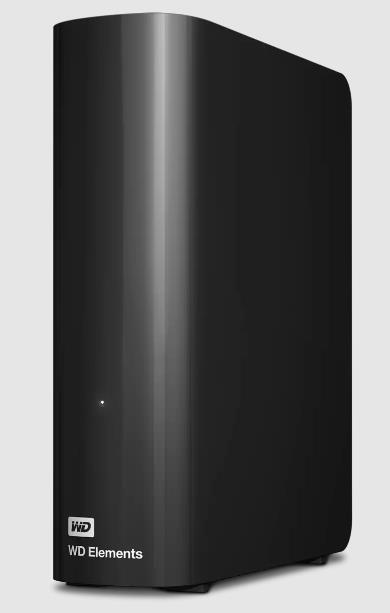 External HDD|WESTERN DIGITAL|Elements Desktop|WDBWLG0200HBK-EESN|20TB|USB 3.0|Drives