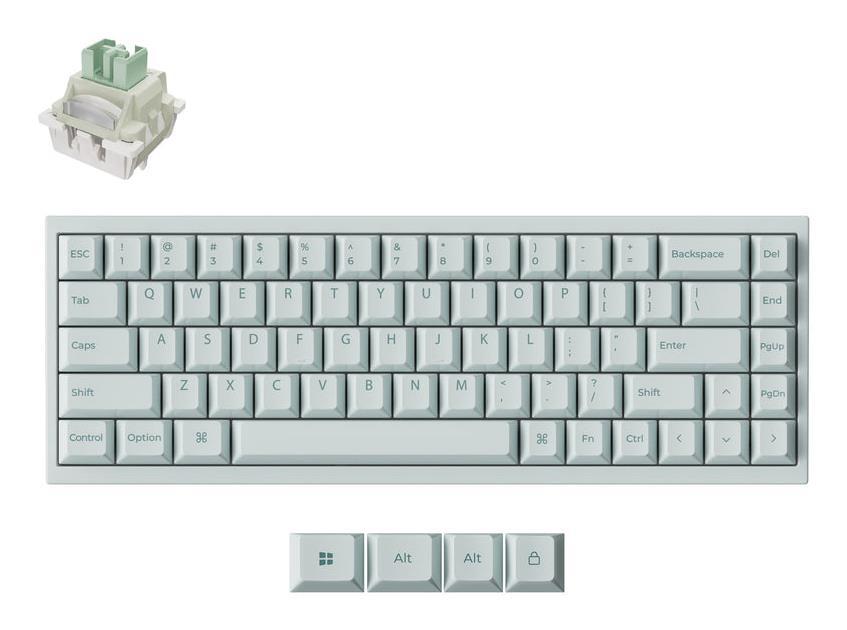 KEYBOARD USB-C Q16 HE 8K/LIGHT GREEN