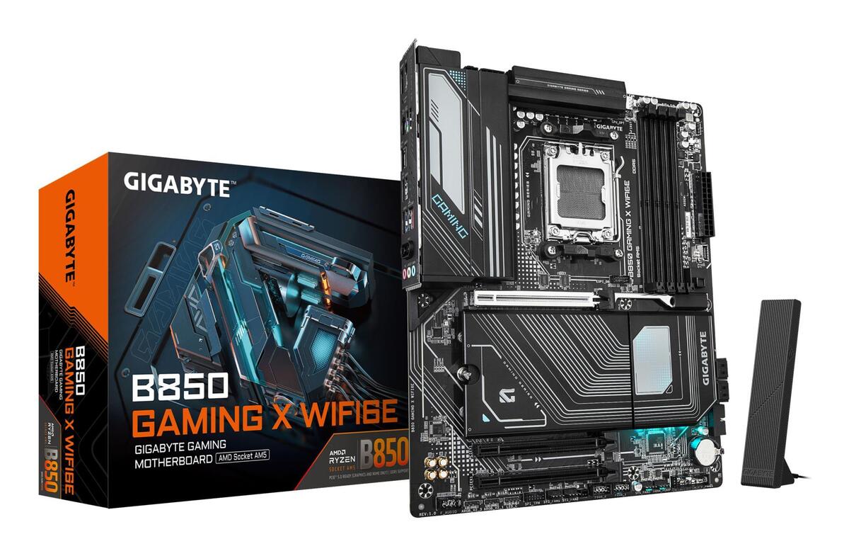 Mainboard|GIGABYTE|AMD B850|Socket AM5|ATX|RAM DDR5-SDRAM|4xSlots|Wi-Fi Yes|Bluetooth Yes|3xNumber
