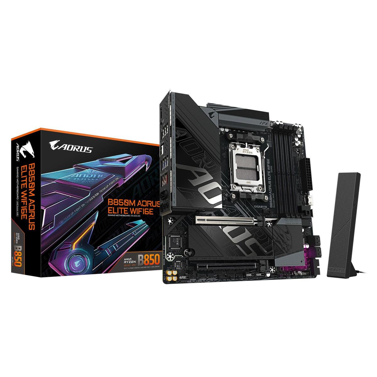 Mainboard|GIGABYTE|AMD B850|Socket AM5|micro ATX|RAM DDR5-SDRAM|4xSlots|Wi-Fi Yes|Bluetooth