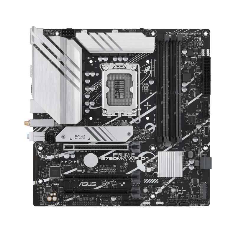 Mainboard|ASUS|Intel B760 Express|LGA1700|Micro-ATX|Memory DDR4|Memory slots 4|3xPCI-Express