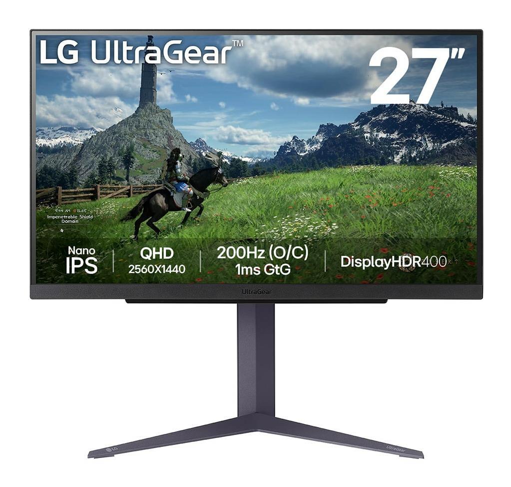 LCD Monitor|LG|27"|Panel IPS|2560x1440|16:9|180Hz|1 ms|Pivot|Height adjustable|Tilt|Colour