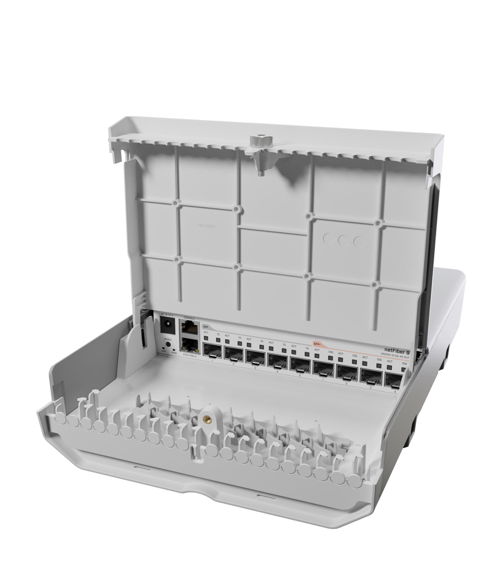 Switch|MIKROTIK|netFiber 9|CRS310-1G-5S-4S+OUT