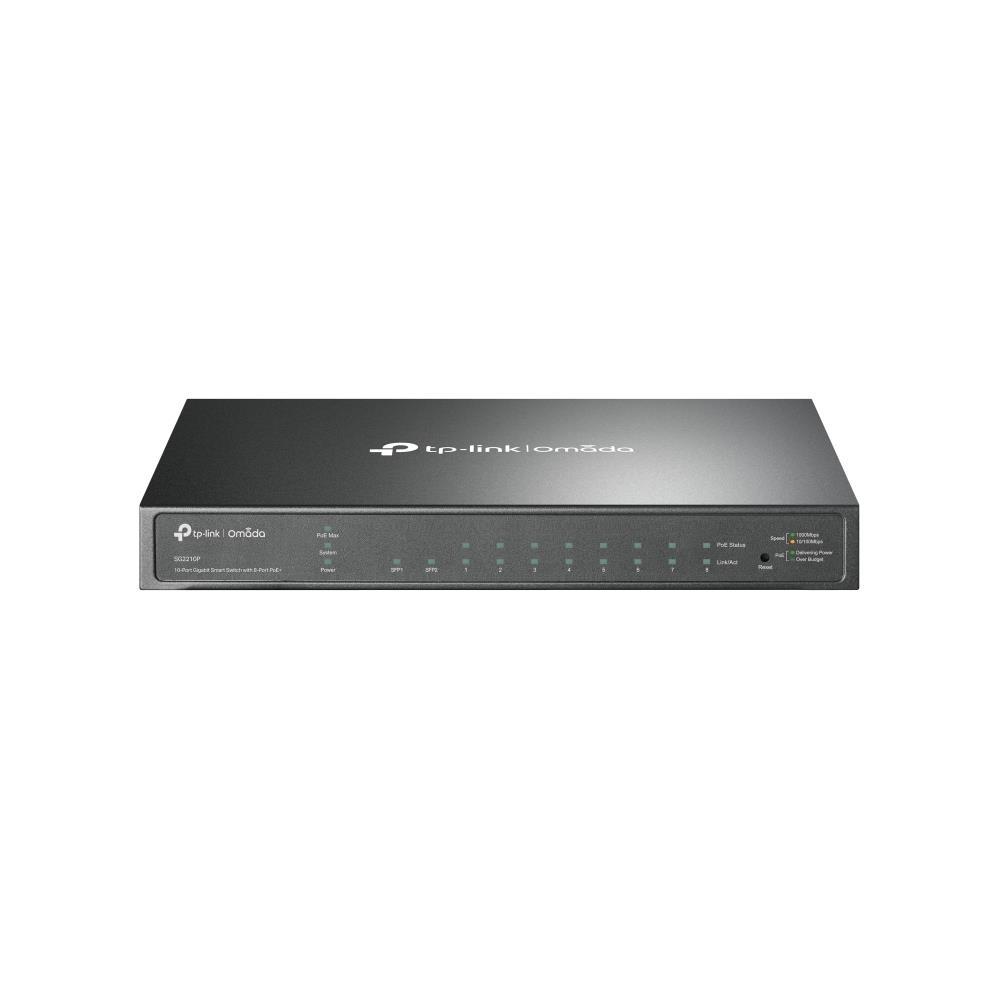 Switch|TP-LINK|Omada|SG2008|Type L2|Desktop/pedestal|8x10Base-T / 100Base-TX / 1000Base-T|2xSFP|PoE