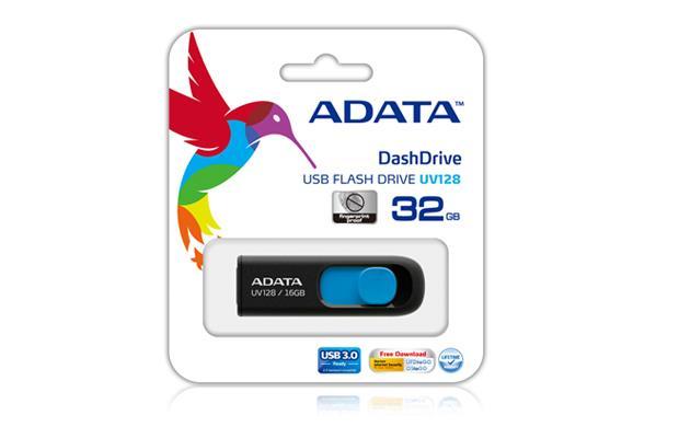 MEMORY DRIVE FLASH USB3 128GB/BLACK AUV128-128G-RBE