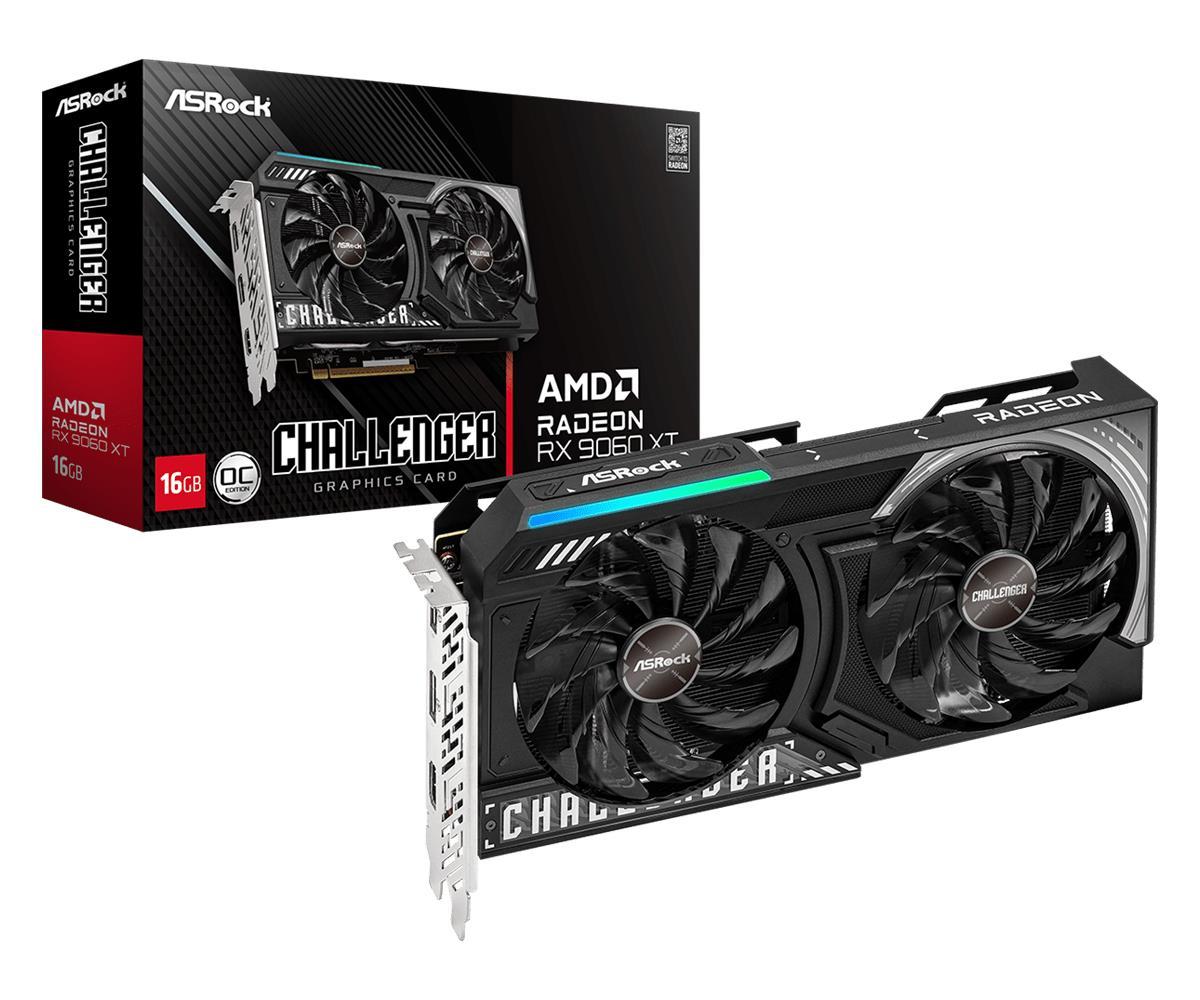 Graphics Card|ASROCK|AMD Radeon RX 9060 XT|16