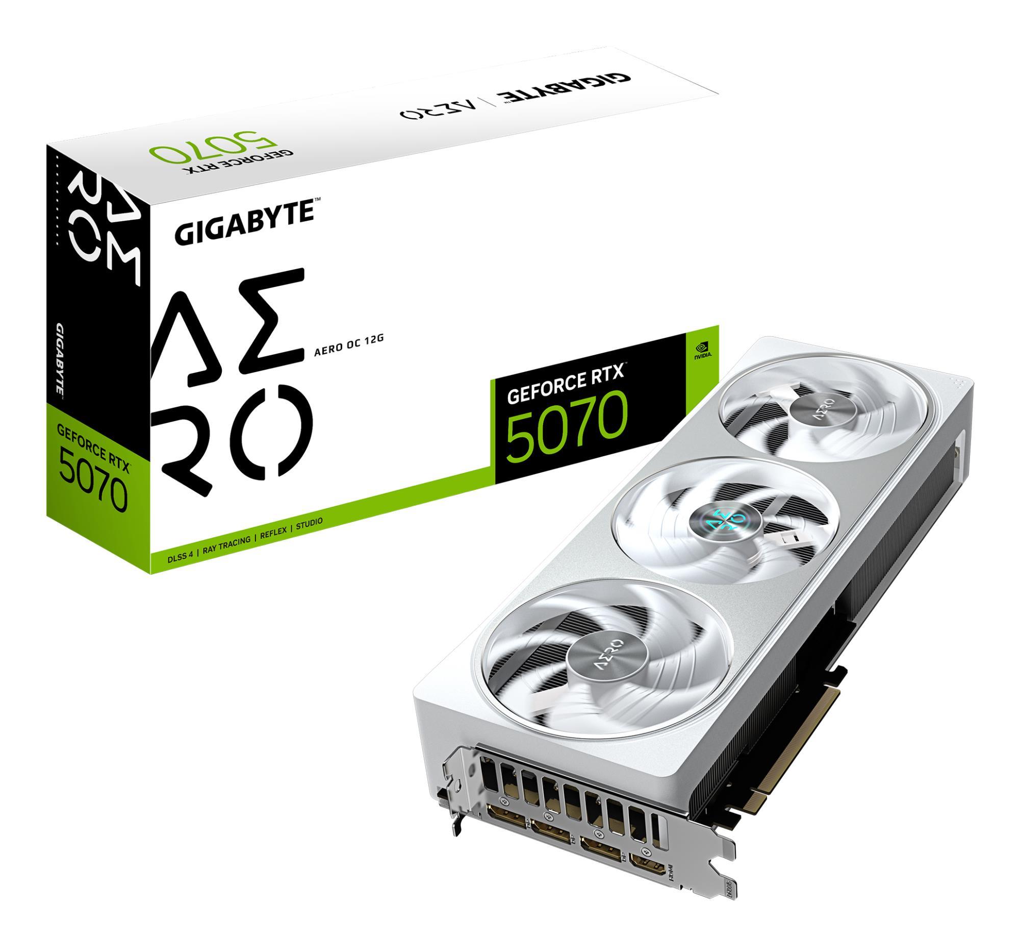 Graphics Card|GIGABYTE|NVIDIA|GeForce RTX 5070|2625 MHz|12 GB|GDDR7|192