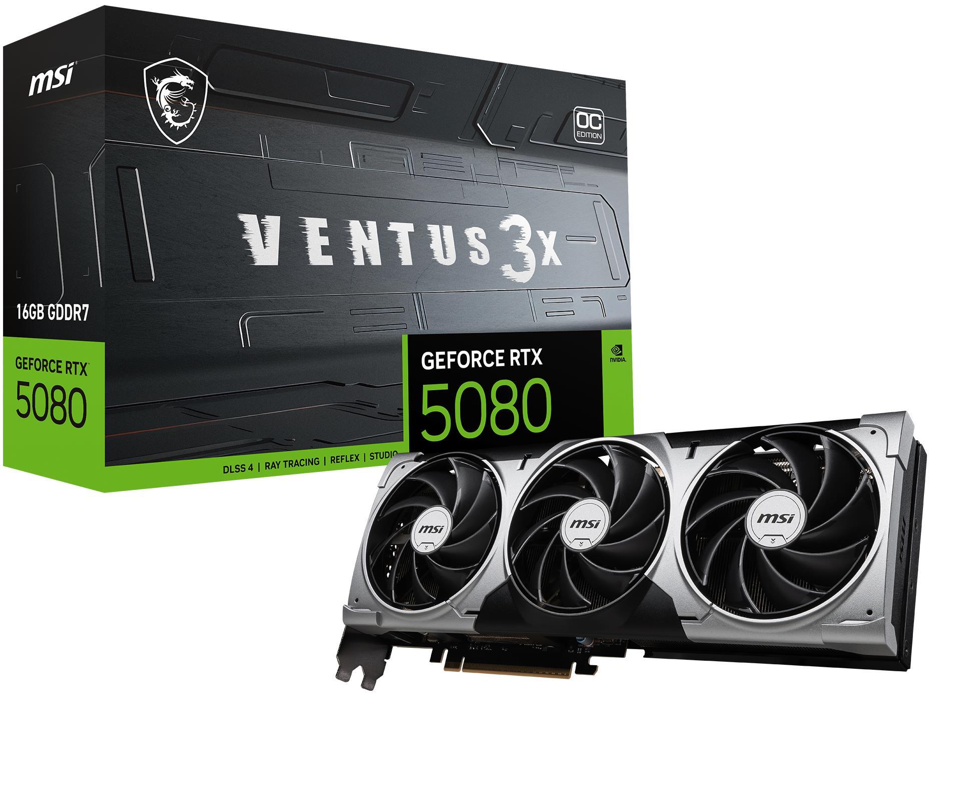 Graphics Card|MSI|NVIDIA|GeForce RTX 5080|16 GB|GDDR7|256 bit|PCI