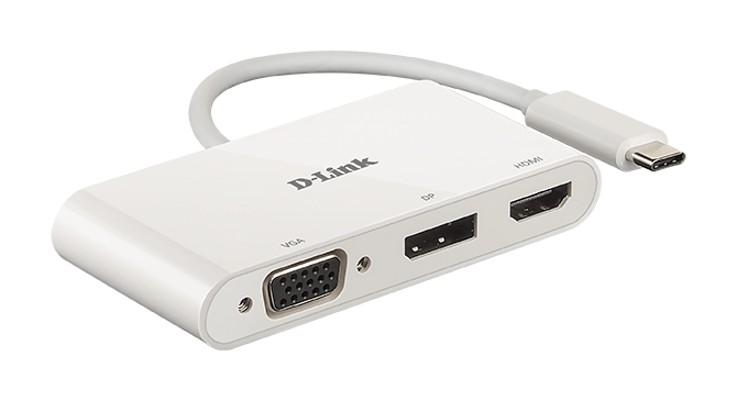D-Link | 3-in-1 USB-C to HDMI/VGA/DisplayPort