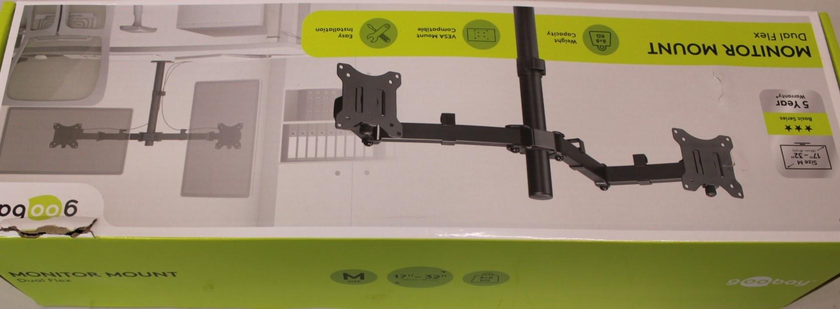 SALE OUT. Goobay Dual Monitor Mount