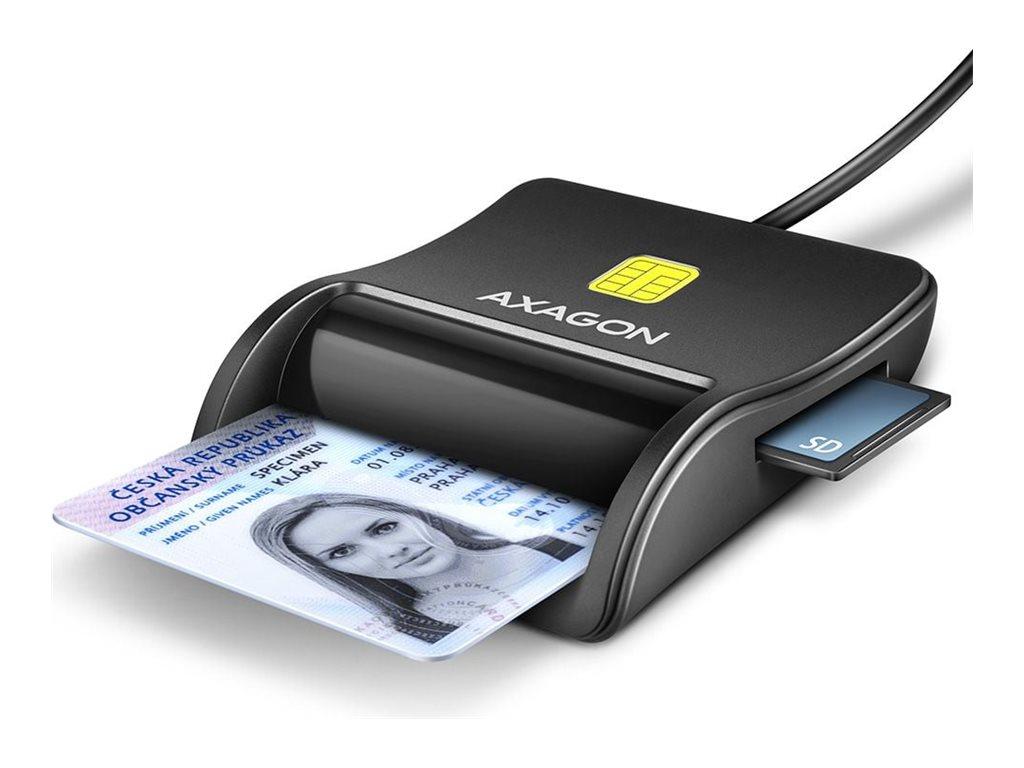 AXAGON Compact desktop USB contact Smart/ID